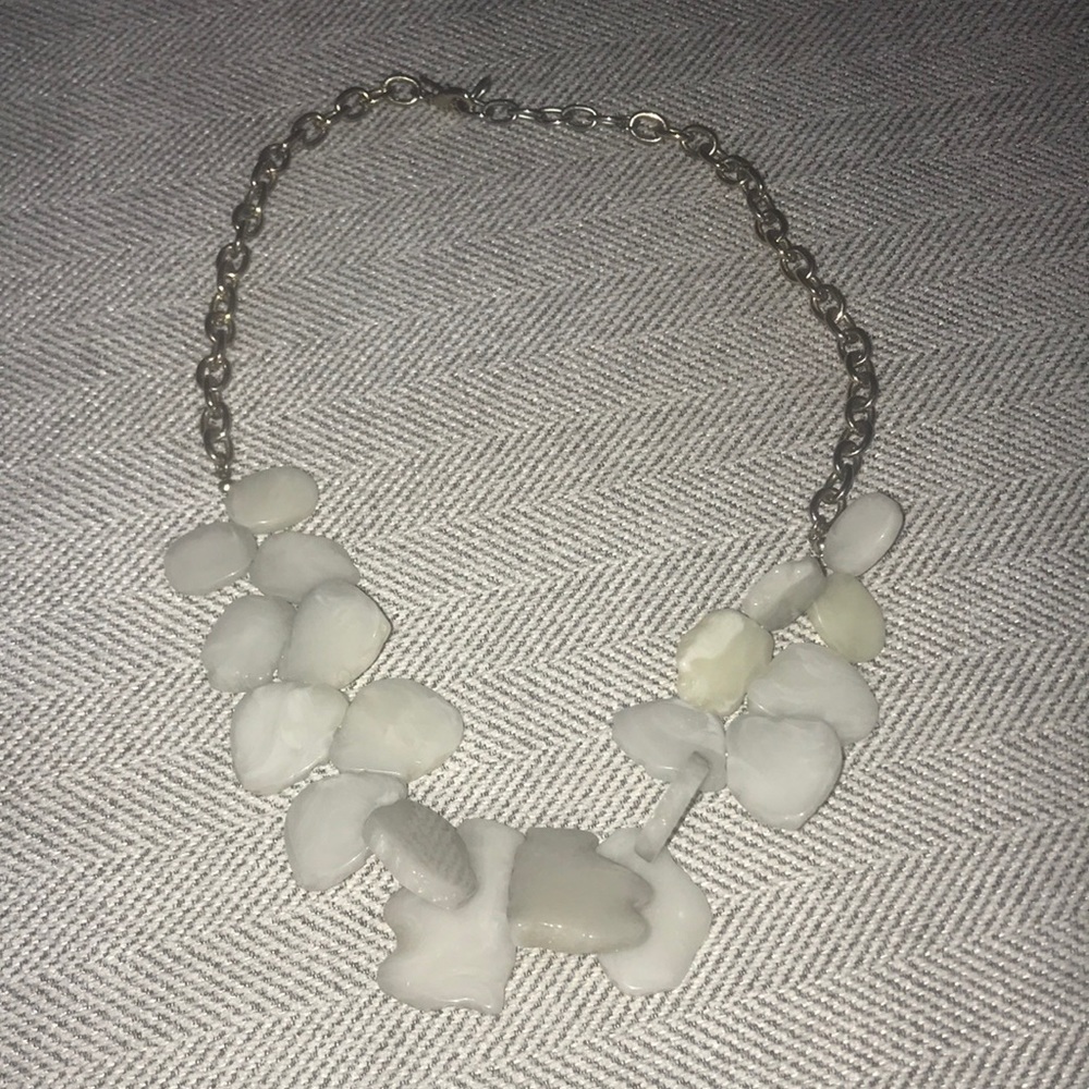 Grey bead necklace from Target